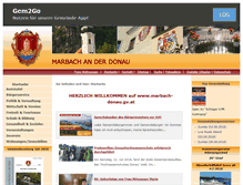 Tablet Screenshot of marbach-donau.at